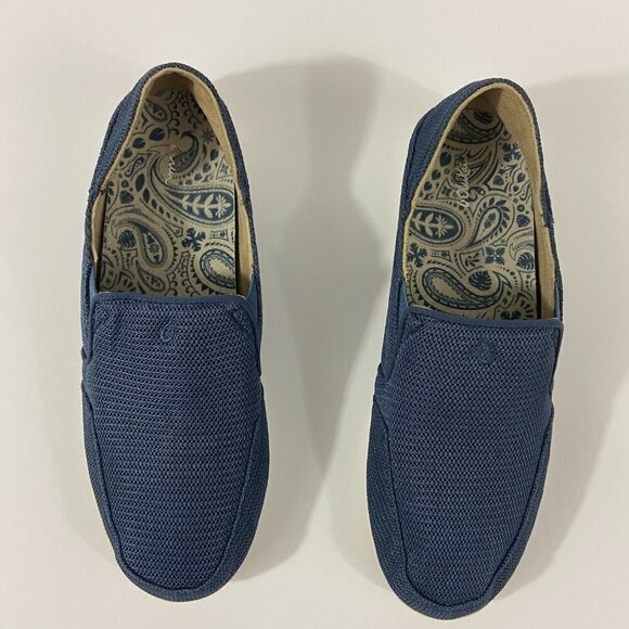 OluKai Women's Waialua Mesh Slip On Sneaker Flats Shoes Navy Blue Size 9 - Picture 4 of 11